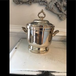 Antique silver ice bucket